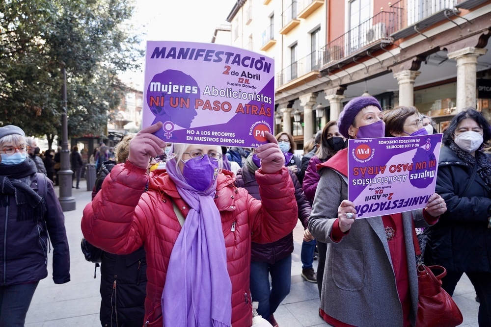 El movimiento feminista sale a la calle en Valladolid
