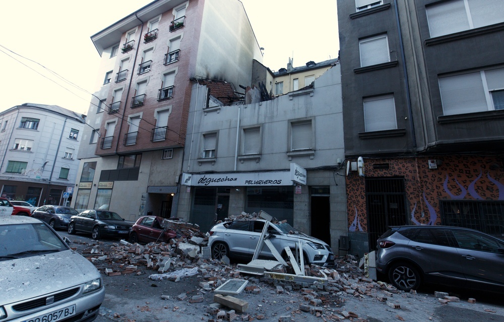 Explosión en un edificio de Ponferrada.