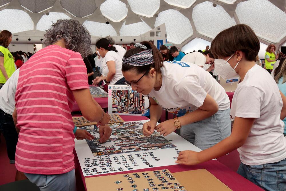 Imágenes del Campeonato Mundial de Puzzles en Valladolid.