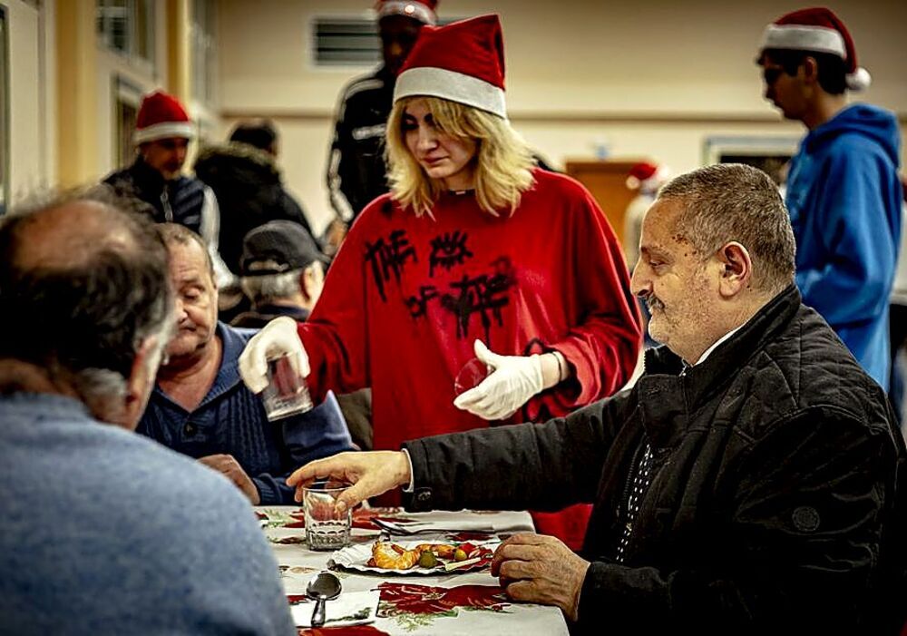 La cena de Navidad organizada por la Asociación de Alumnos Voluntarios (Asalvo).