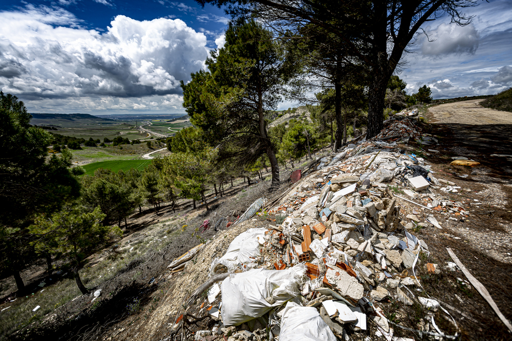 Escombreras, en la provincia de Valladolid. 