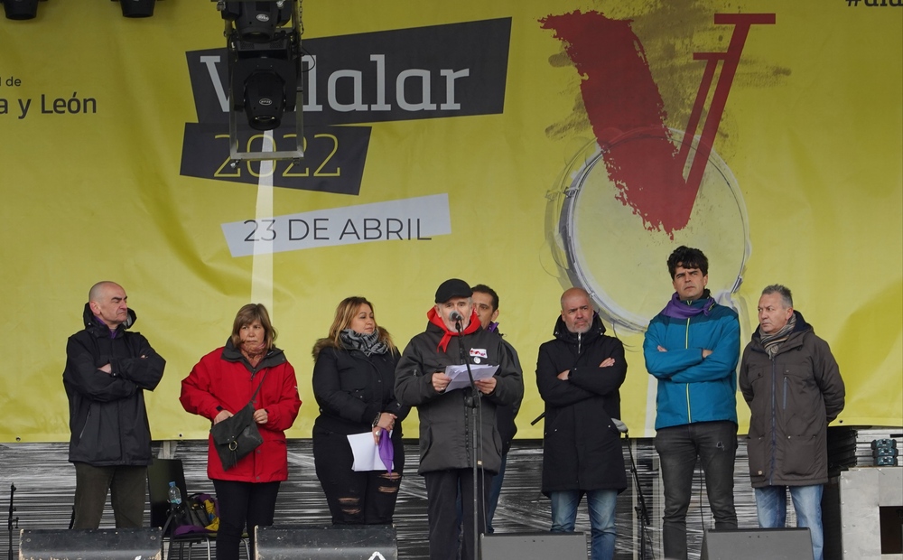 Lectura del manifiesto en el Día de Castilla y León en Villalar de los Comuneros.  / MIRIAM CHACN ICAL