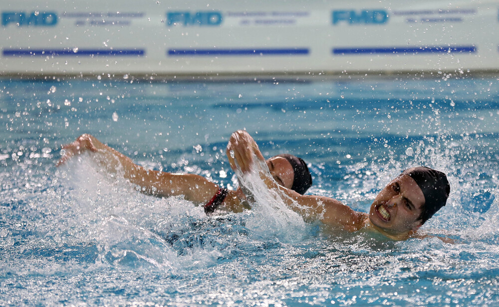 XXII Campeonato de natación artística de invierno sénior y junior que se celebra estos días en la piscina de Parquesol.  / MONTSE.ALVAREZ