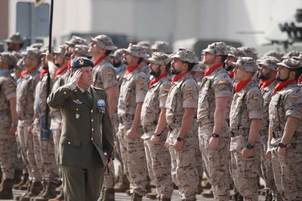 Acto de despedida celebrado el pasado 29 de abril en ‘El Empecinado’, la base situada en Santovenia-Cabezón.