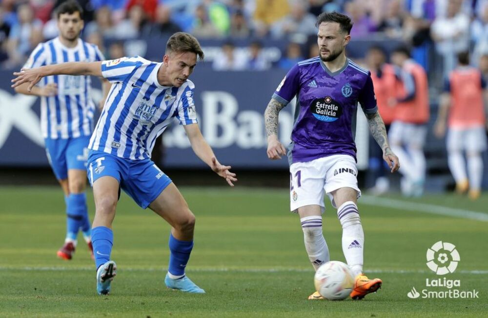 El Valladolid empató en Málaga después de ir perdiendo 2-0.  / LALIGA