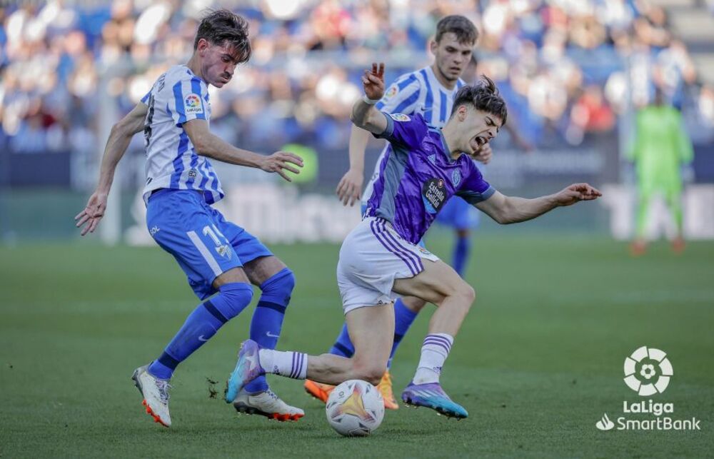 El Valladolid empató en Málaga después de ir perdiendo 2-0.  / LALIGA