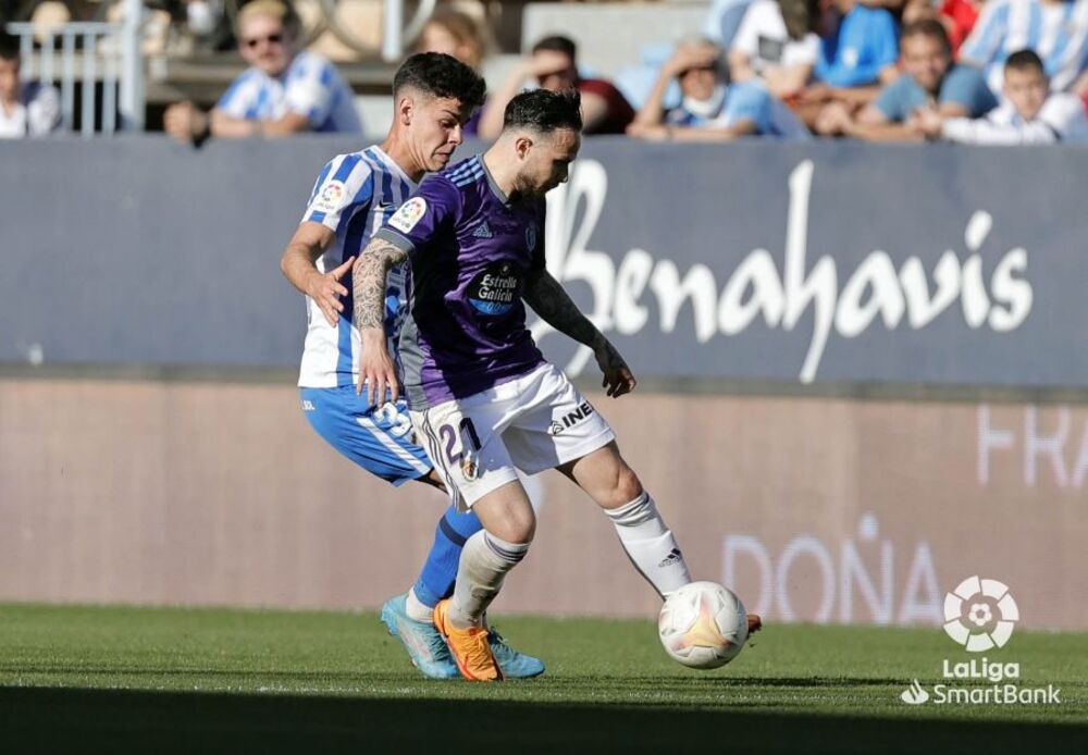 El Valladolid empató en Málaga después de ir perdiendo 2-0.  / LALIGA