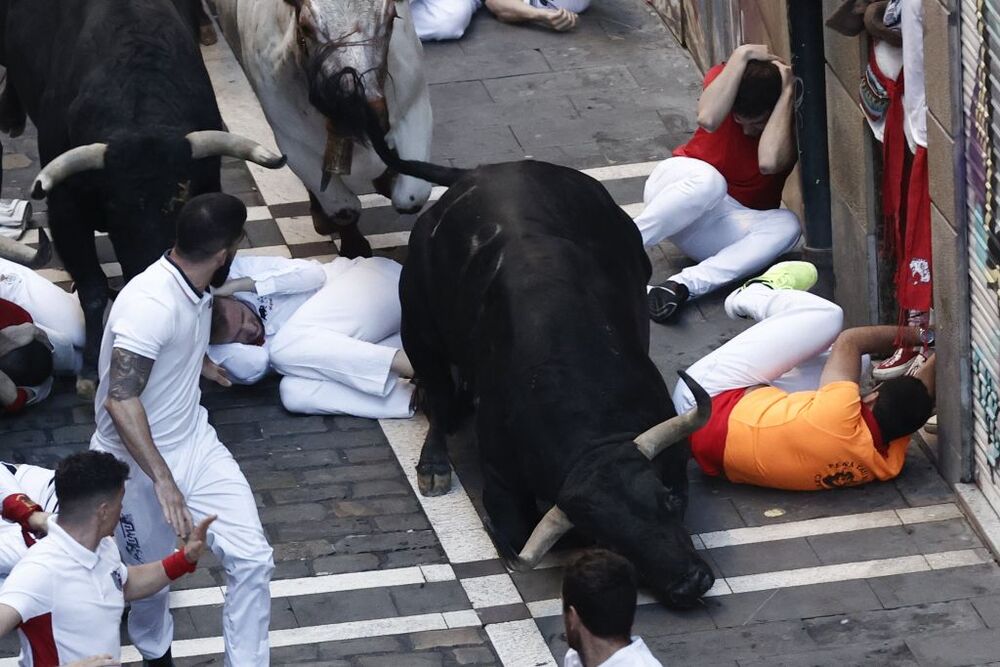 Segundo encierro de los Sanfermines 2022  / JESÚS DIGES