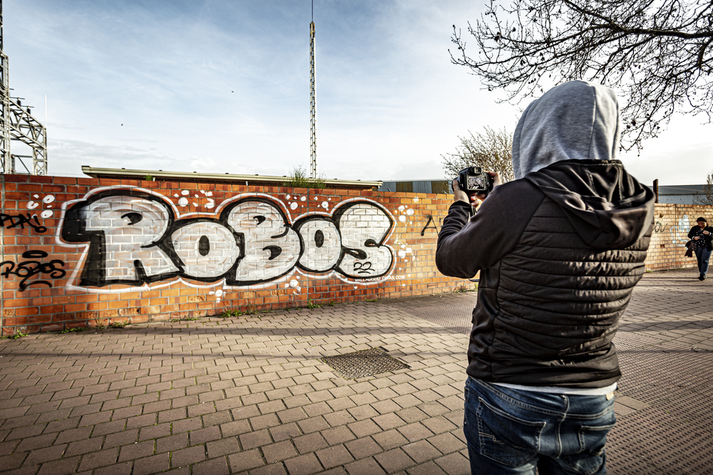 Unidad de la policía local antivandalismo especializada en grafiti  / JONATHAN TAJES