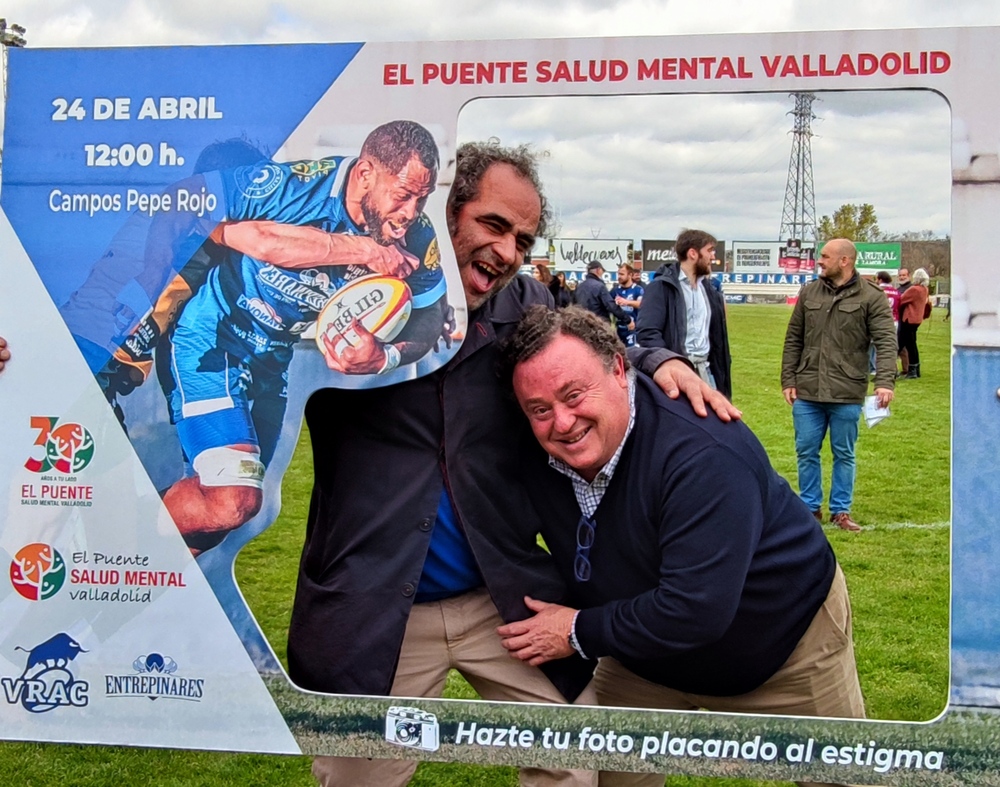Imagen de la iniciativa 'Placaje al estigma' del VRAC y El Puente Salud Mental.  / El Día de Valladolid