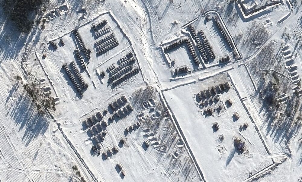 Russia millitary build up along the border with Ukraine  / MAXAR TECHNOLOGIES HANDOUT