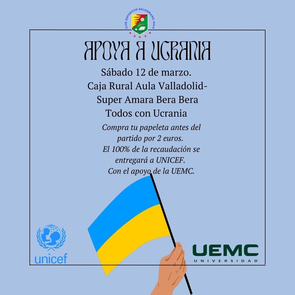 Cartel de apoyo a Ucrania.