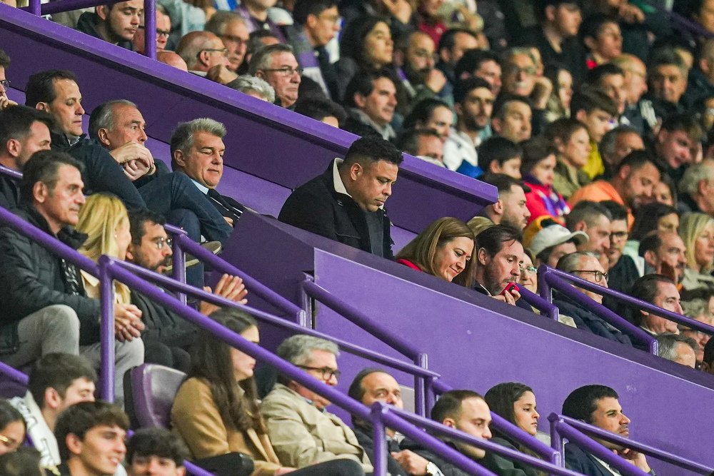 Ronaldo, en el palco de Zorrilla en el Real Valladolid-Barcelona.  / REALVALLADOLID.ES