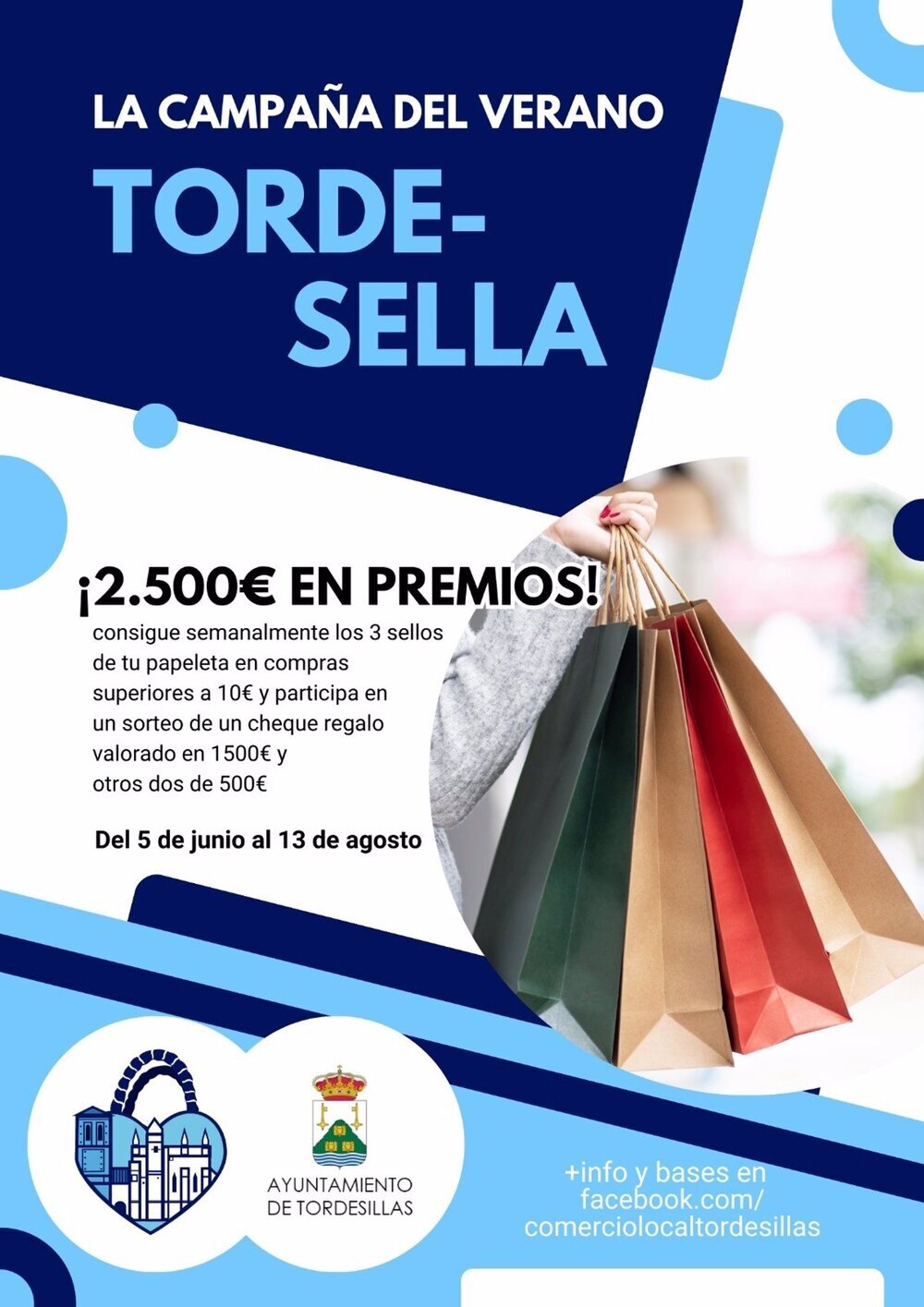 Tordesillas busca fomentar el comercio local durante el verano con la campaña 'Torde-Sella'.
