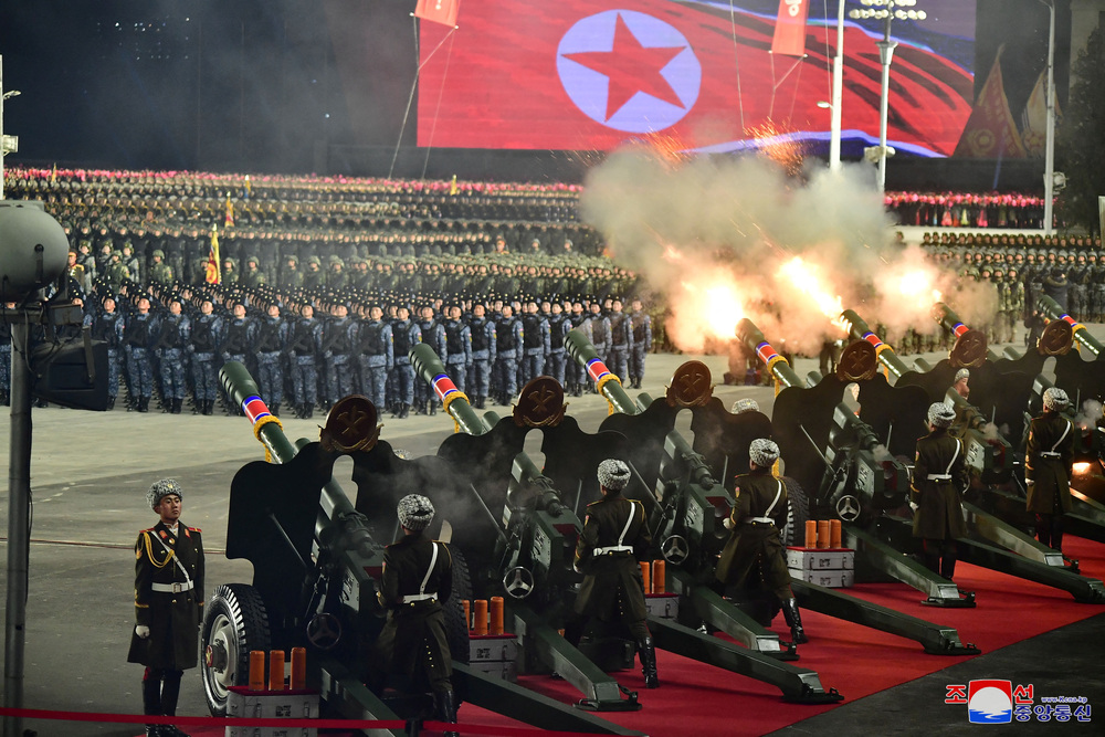 Military parade to mark the founding anniversary of North Korea's army, in Pyongyang  / KCNA