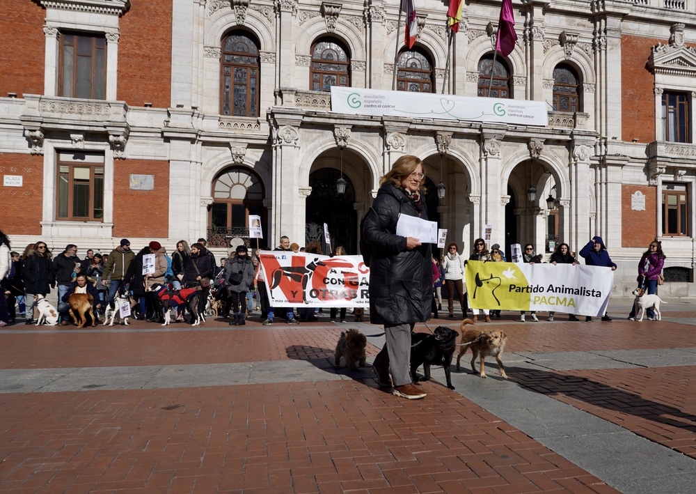 Manifestación de la plataforma 'No a la Caza' en Valladolid.