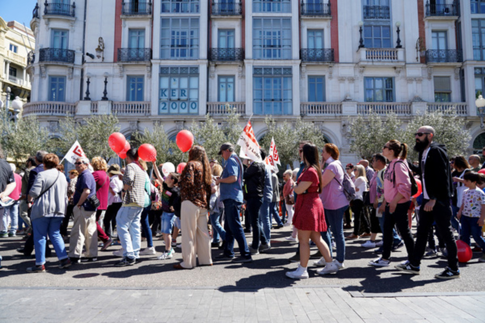 Manifestación del 1 de mayo en Valladolid.  / ICAL