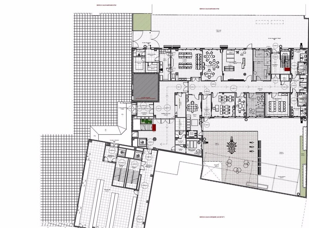 Plano del proyecto de colegio de Educación Especial impulsado por la Fundación Emilio Álvarez Gallego.