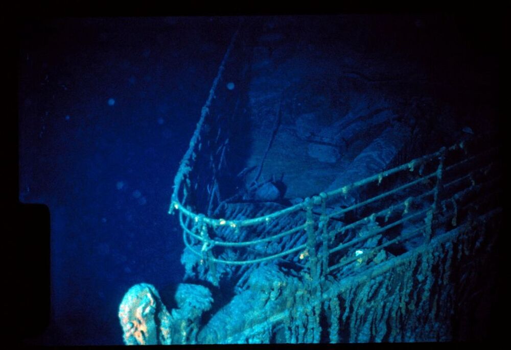 A handout image from a rare dive at the resting place of the Titanic's wreck  / WHOI ARCHIVES/©WOODS HOLE OCEANOGRAPHIC INSTITUTIO