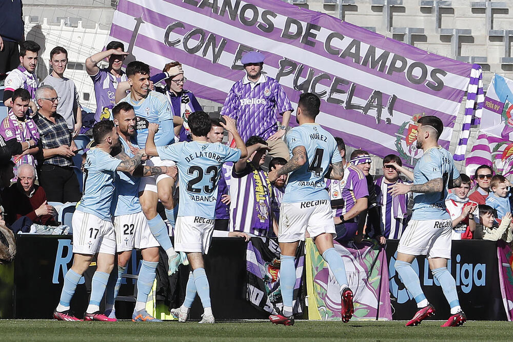 Imagen del Celta-Real Valladolid.  / EFE