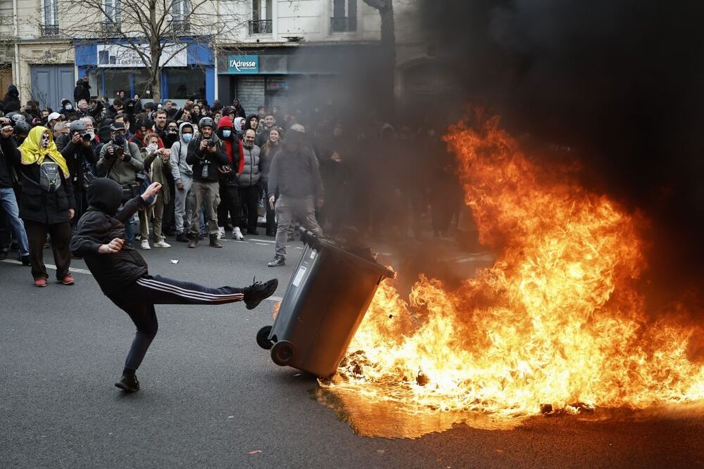 Demonstrations against pension reform in France  / CHRISTOPHE PETIT TESSON