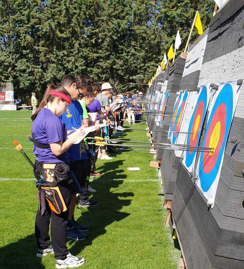 Image of the Spanish University Archery Championship in Valladolid.