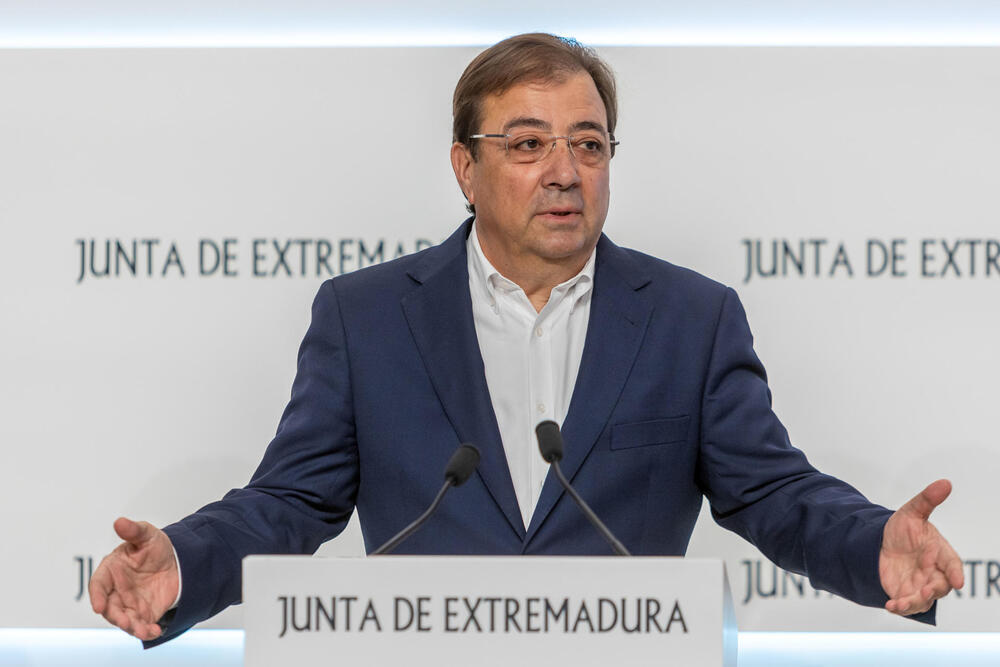 Imagen de archivo del presidente de la Junta de Extremadura en funciones, Guillermo Fernández Vara.