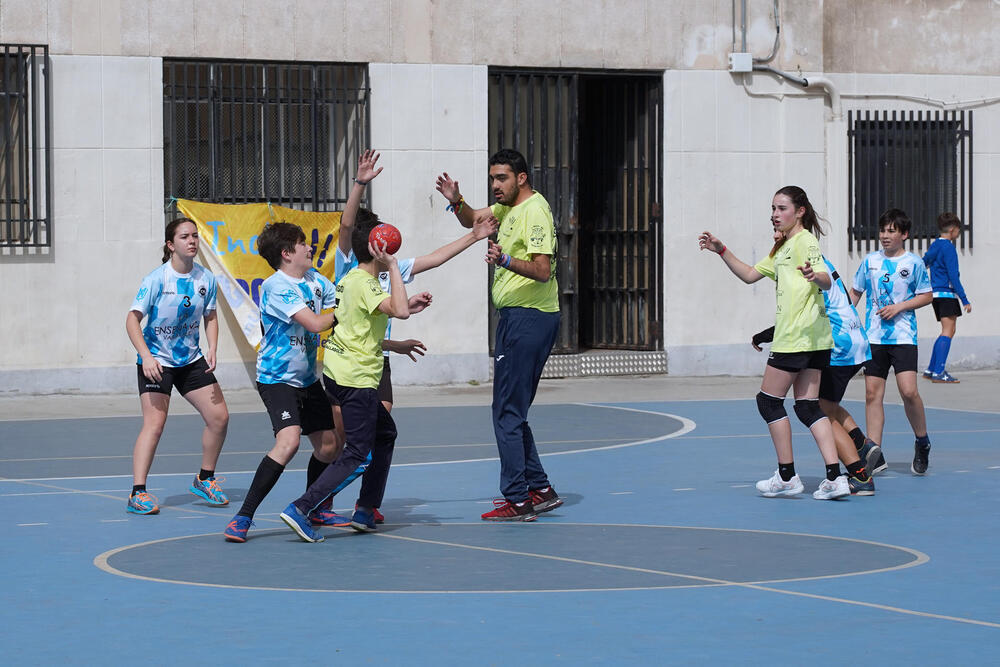 Inclusport, en un partido de los Juegos Escolares de Valladolid.