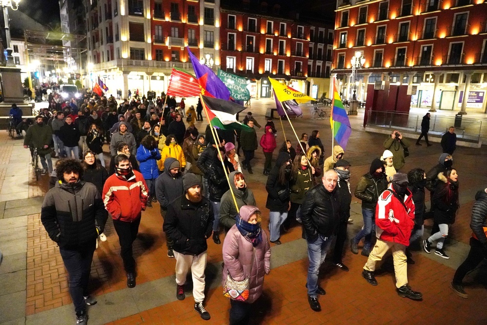 Imagen de la manifestación en favor del centro social La Molinera. 