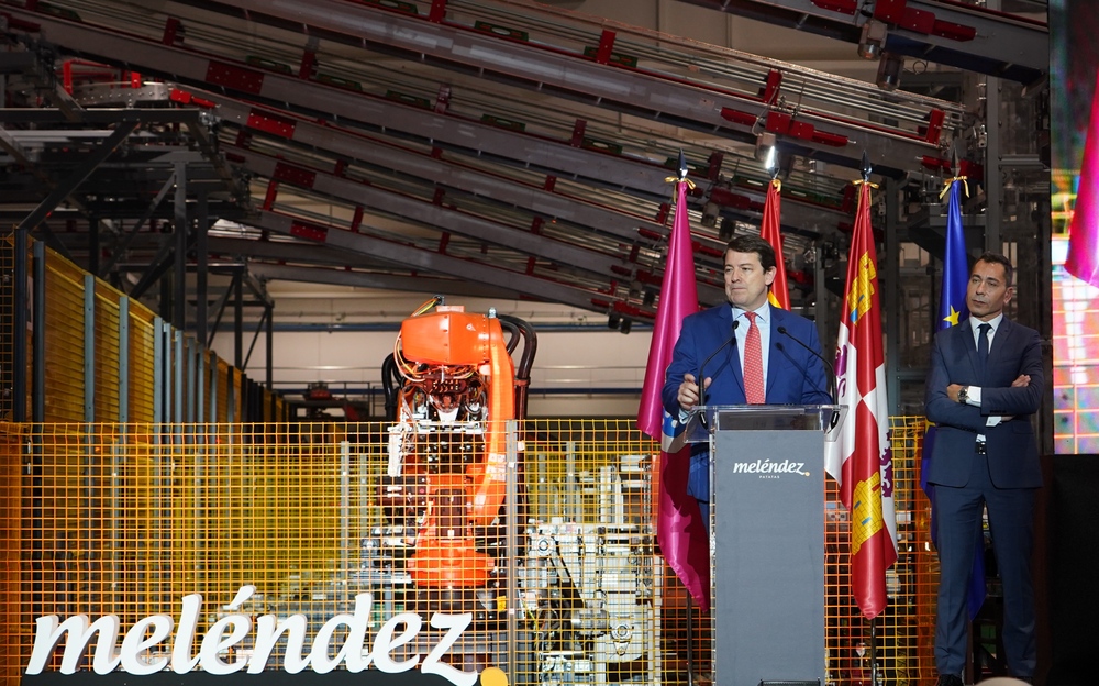 Inauguración de la nueva fábrica de Patatas Meléndez en Medina del Campo.  / ICAL