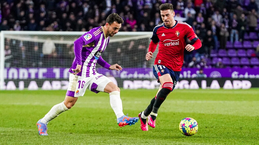 Óscar Plano, en el duelo de Zorrilla ante Osasuna.  / REAL VALLADOLID