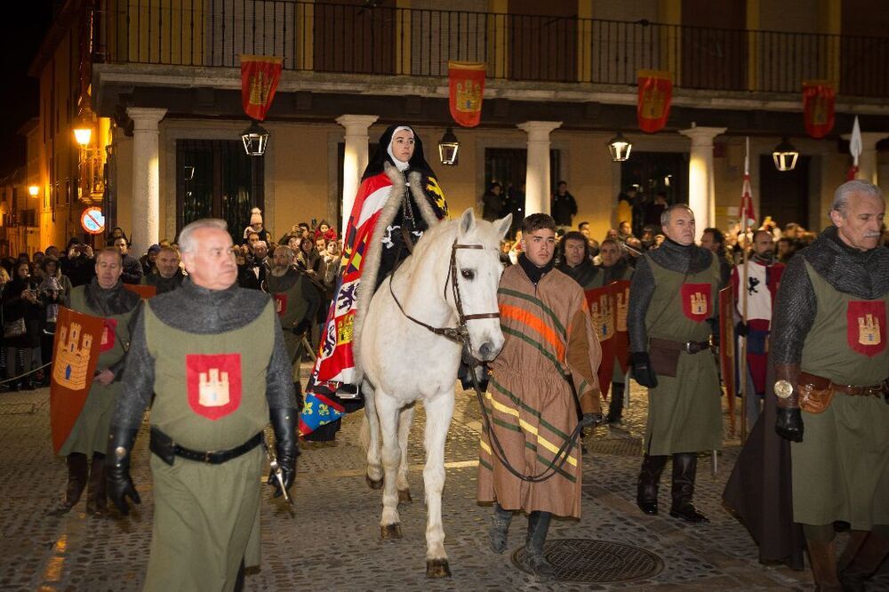 Llegada de la Reina Juana a Tordesillas. 