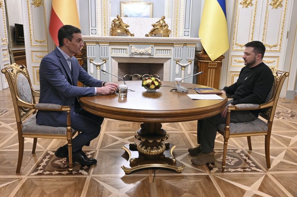 Spain's Prime Minister Pedro Sanchez visits Kyiv  / MONCLOA PALACE