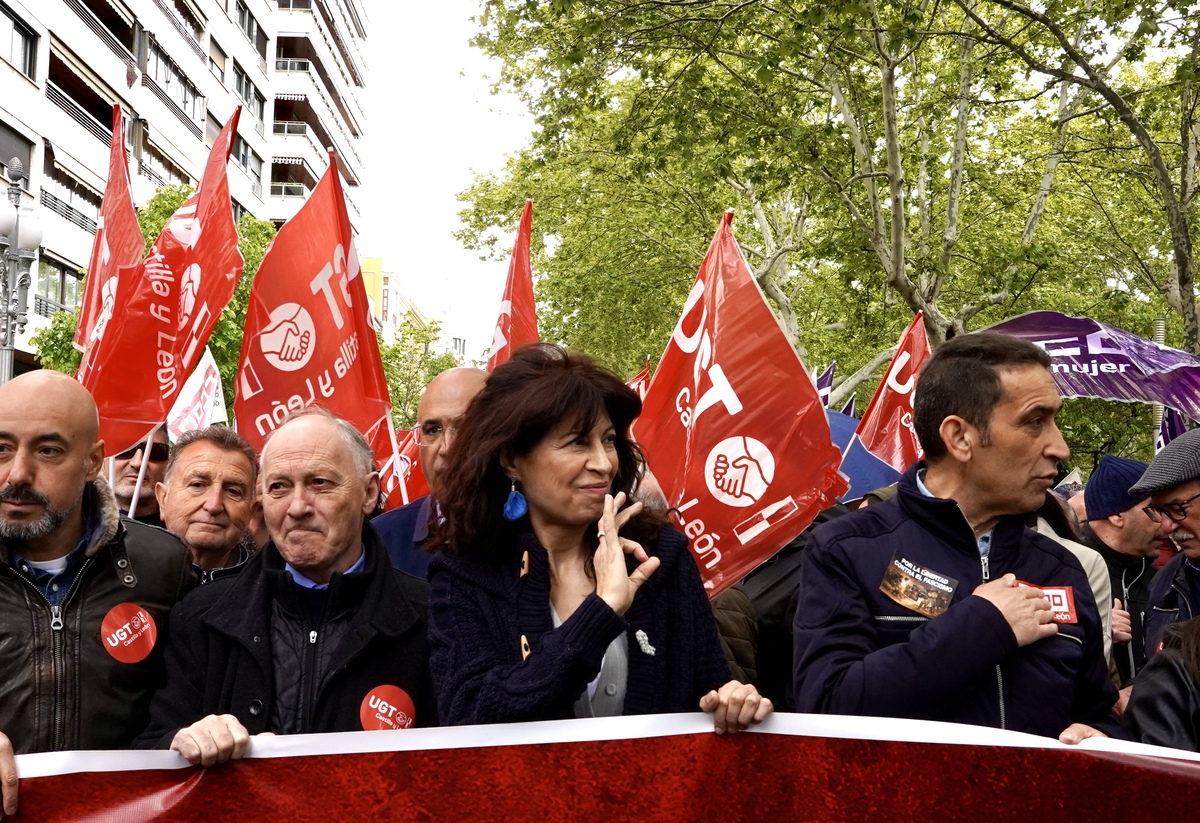 Manifestación del 1 de mayo en Valladolid.