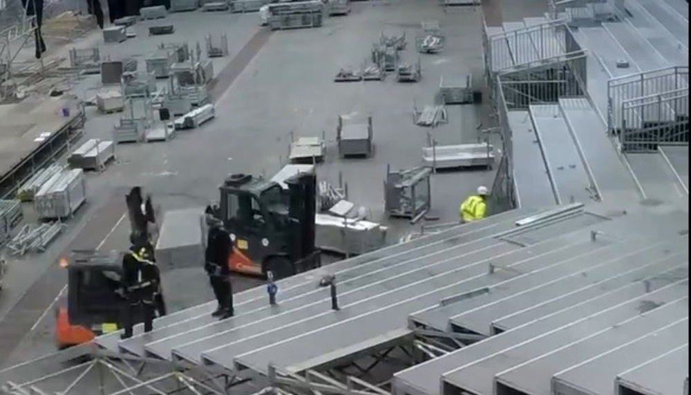 Preparativos para la gala de los Goya en la Feria de Valladolid.