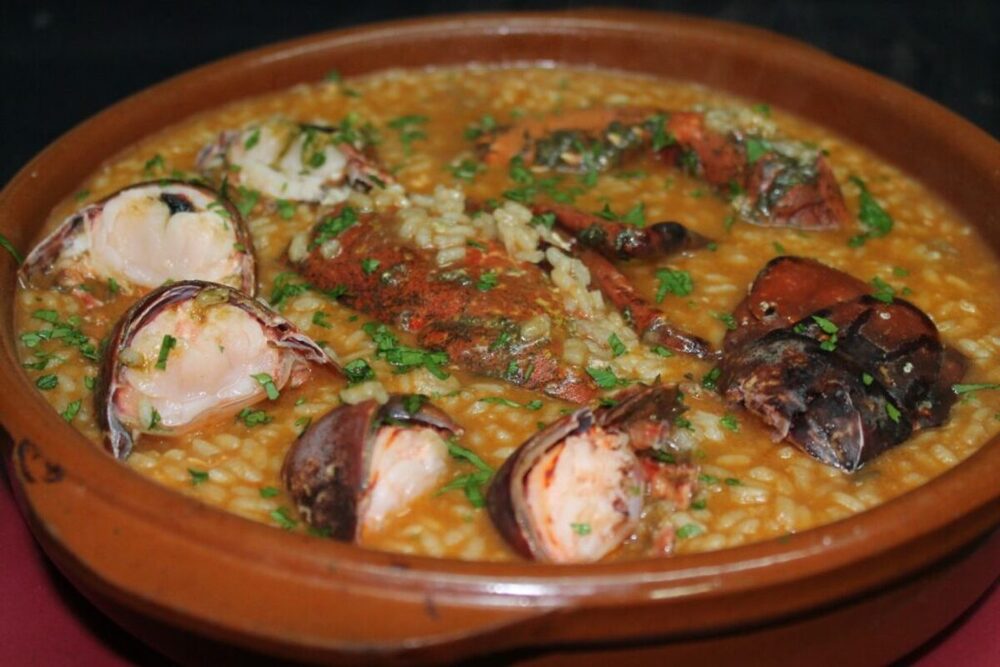 Arroz con bogavante en El Rincón del Norte.