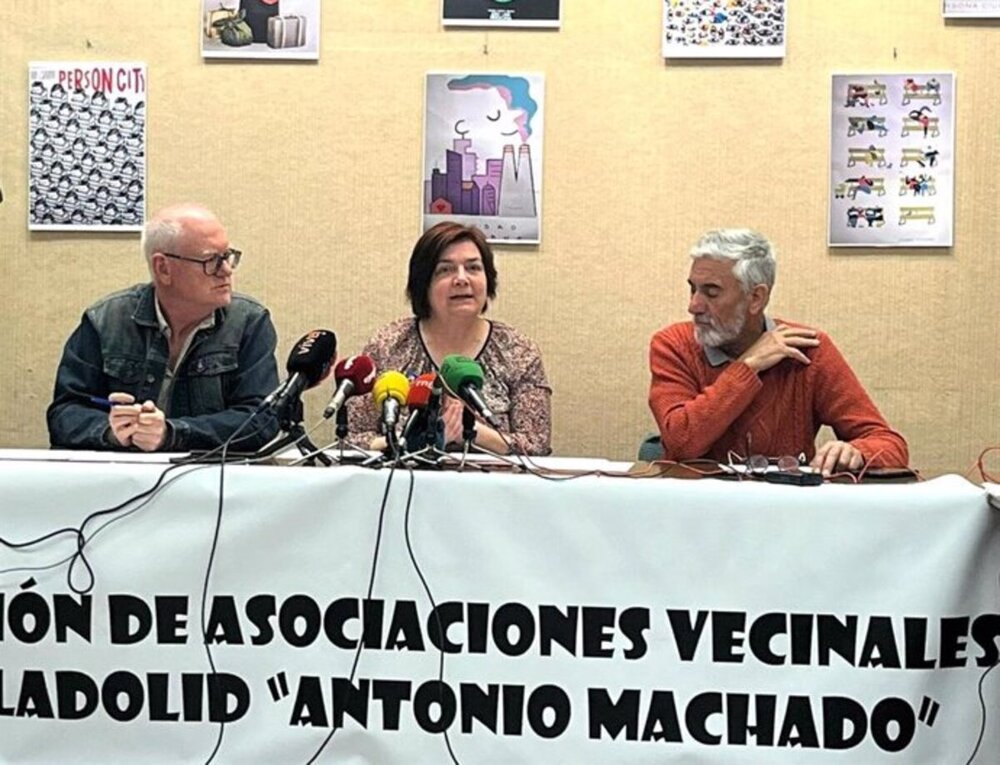 Miembros de la Federación de Asociaciones Vecinales Antonio Machado, en una imagen de archivo. 