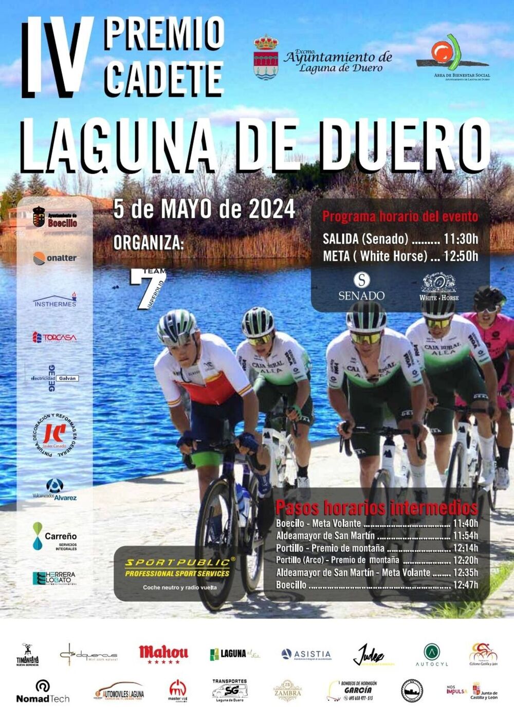 Cien ciclistas cadetes se citarán en el Premio Laguna de Duero