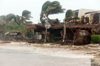 La tormenta tropical 'Grace' inunda la capital de Veracruz