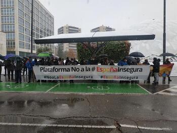 Protesta en Valladolid contra la reforma de la Ley 'mordaza'