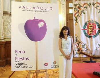 Una manzana violeta, cartel de las fiestas de Valladolid