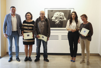 Entrega de los premios de la Bienal de Grabado Aguafuerte