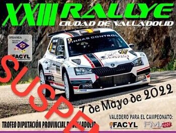 La Junta desautoriza el Rallye Ciudad de Valladolid