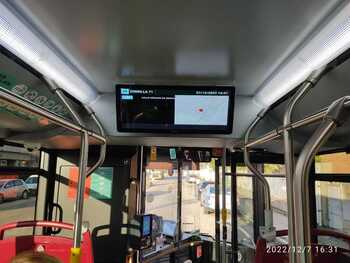Auvasa incorpora pantallas multimedia a sus autobuses