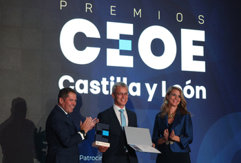 Bruno Arias recibe el premio CEOE Castilla y León 2021