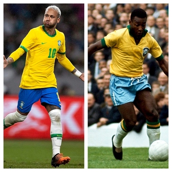 Neymar y la sombra de Pelé