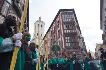 La procesión de 'La Borriquilla' reduce su trayecto media hora