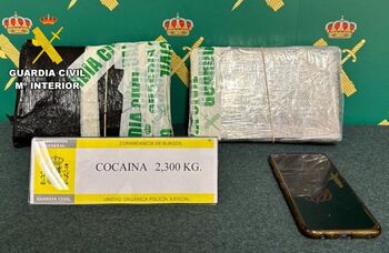 Aprehenden 2,3 kilos de cocaína en un coche en Burgos