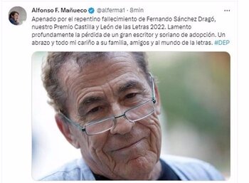 Mañueco lamenta la muerte de Sánchez Dragó: 