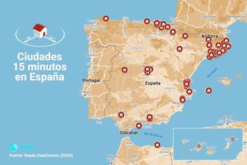 ¿Cuáles son las ciudades de 15 minutos en España?